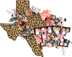 (s206-16) State Boho Leopard Floral