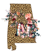(s206-16) State Boho Leopard Floral