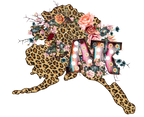 (s206-16) State Boho Leopard Floral
