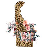 (s206-16) State Boho Leopard Floral