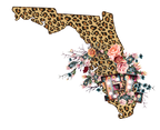 (s206-16) State Boho Leopard Floral