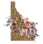 (s206-16) State Boho Leopard Floral