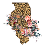 (s206-16) State Boho Leopard Floral