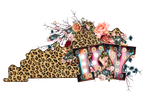 (s206-16) State Boho Leopard Floral