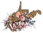 (s206-16) State Boho Leopard Floral