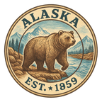 (s206-22) State Rustic Vintage Badge Est. Year All States Available
