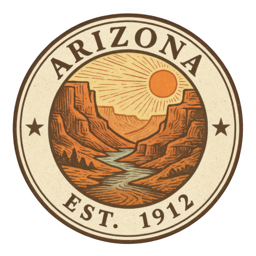 (s206-22) State Rustic Vintage Badge Est. Year All States Available