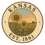 (s206-22) State Rustic Vintage Badge Est. Year All States Available