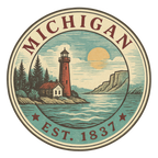 (s206-22) State Rustic Vintage Badge Est. Year All States Available