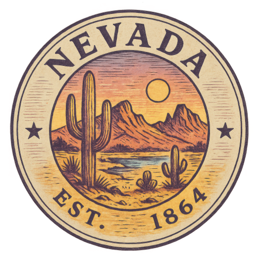 (s206-22) State Rustic Vintage Badge Est. Year All States Available
