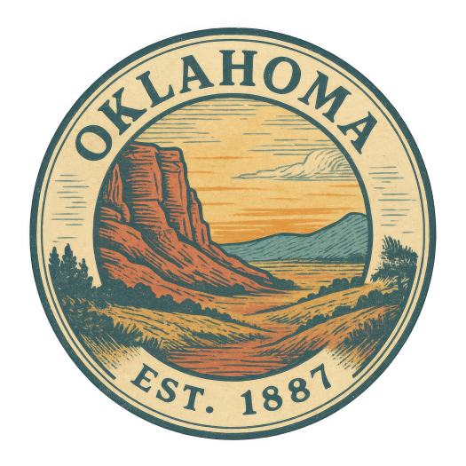 (s206-22) State Rustic Vintage Badge Est. Year All States Available