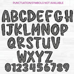(s211-1E) Elephant Letters Numbers Custom Name Text