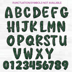 (s211-2C) Chalkboard Blackboard Letters Numbers Custom Name Text