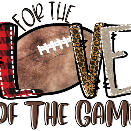 (s213-C) For the Love of the Game Football