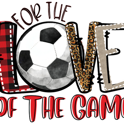 (s213-E) For the Love of the Game Soccer