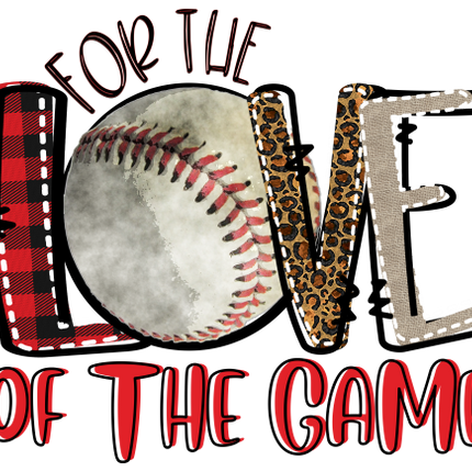 (041-08-1A) For the Love of the Game Baseball
