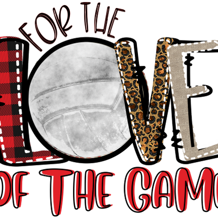 (s213-F) For the Love of the Game Volleyball