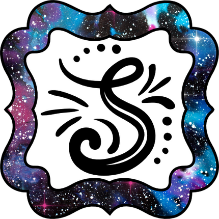 (s215-1-P6001) Square Monogram Galaxy Frame
