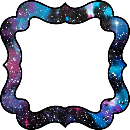 (s215-1-P6001) Square Monogram Galaxy Frame