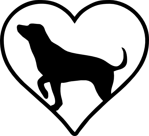 (s218-F) Heart Dog