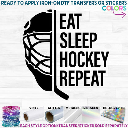 (s221-4B) Eat Sleep Hockey Repeat