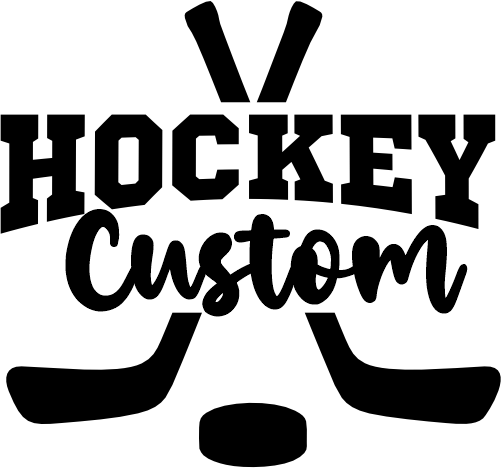 (221-06-1C) Ice Hockey Custom Text Iron-On Transfer