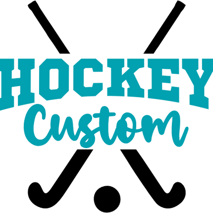 (221-06-1D) Field Hockey Custom Text Iron-On Transfer