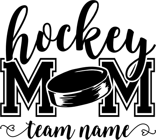 (s221-7D) Ice Hockey Mom with Optional Team Name