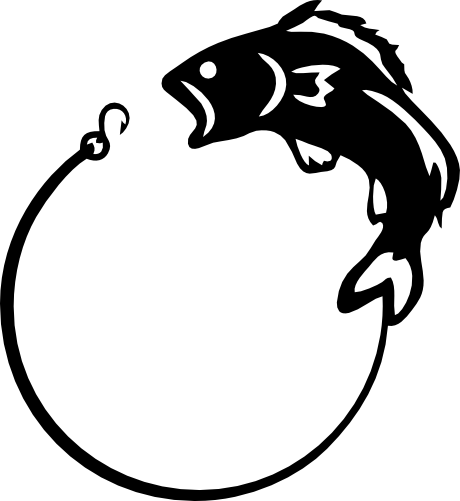 (s224-2B) Fishing Fish Hook Frame