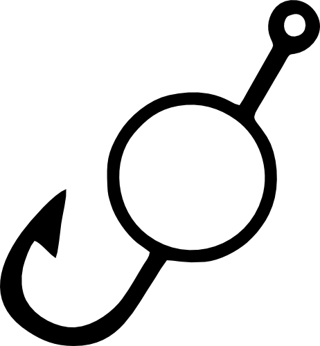 (s224-2C) Fishing Fish Hook Frame