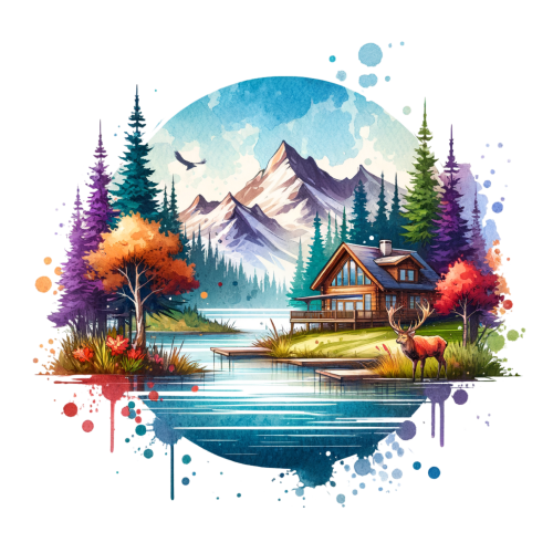 (224-04-E) Lake Landscape