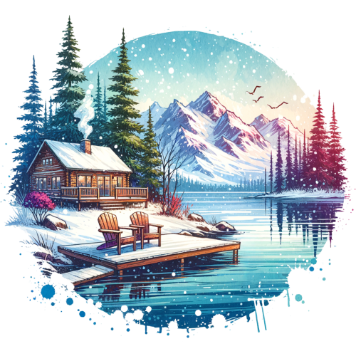 (224-04-F) Lake Landscape