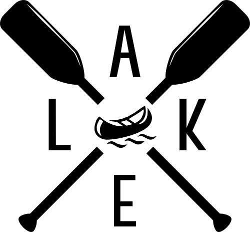 (224-03-C1) Lake Crossed Paddles Canoe