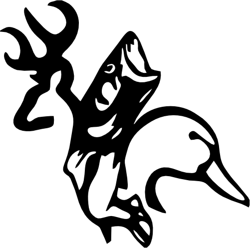 (s224-1-B) Deer Fish Duck