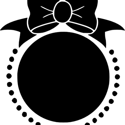 (225-02-E) Bow & Pearls Frame