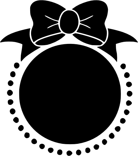 (225-02-E) Bow & Pearls Frame
