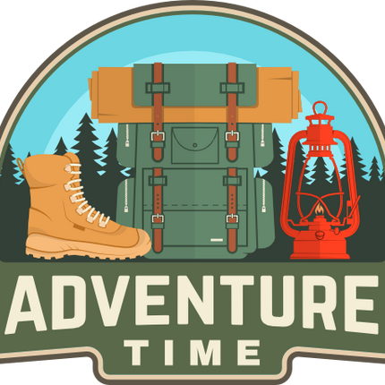 (228-02-1A) Adventure Time Camping Badge