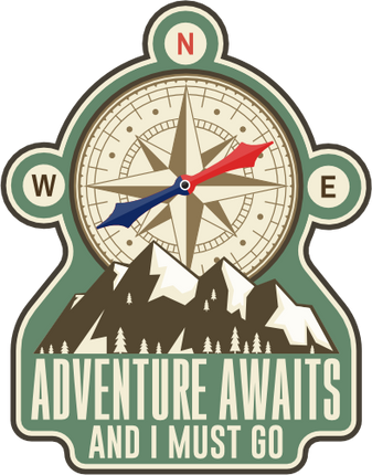 (228-02-1B) Adventure Awaits and I Must Go