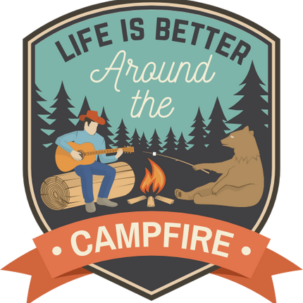 (228-02-1W) Life is Better Around the Campfire