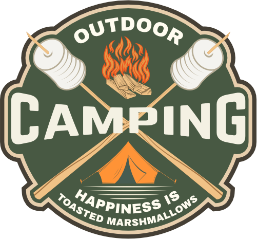 (s228-02-1P) Outdoor Camping Happiness is Toasted Marshmallows