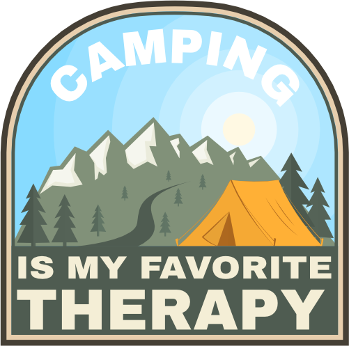 (228-02-1U) Camping is My Favorite Therapy