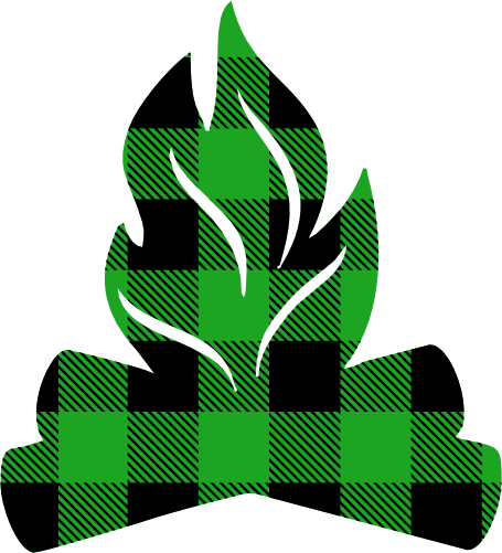 (228-01-K) Campfire Red, Green, Blue White Black Buffalo Plaid