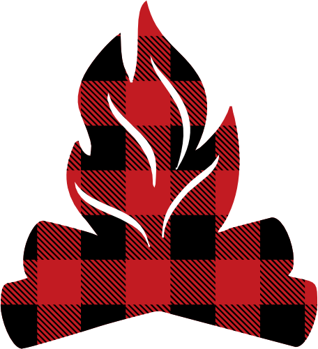 (228-01-K) Campfire Red, Green, Blue White Black Buffalo Plaid