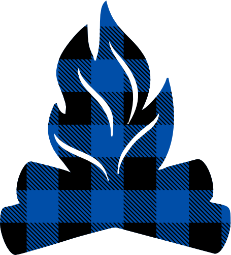 (s228-1-K) Campfire Red, Green, Blue White Black Buffalo Plaid