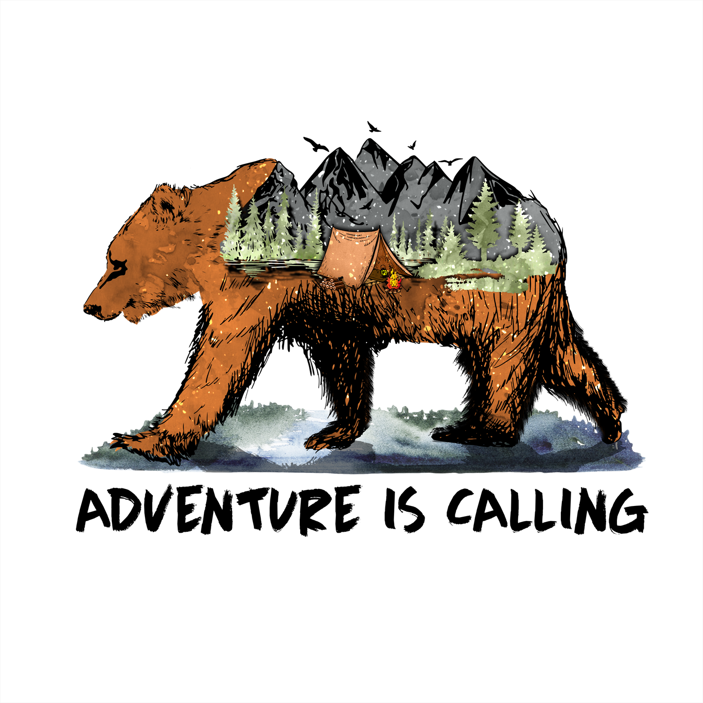(s228-10L) Adventure Is Calling Bear