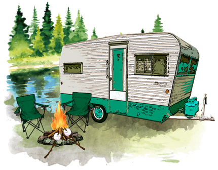 (228-07-1B) Camper Landscape