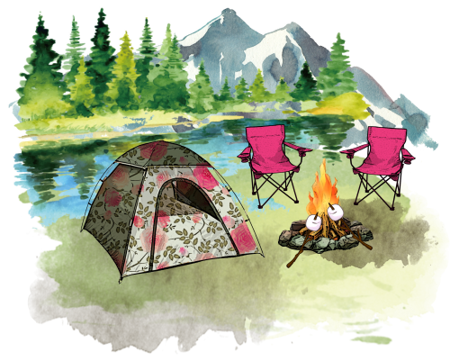 (228-07-1D) Tent Landscape