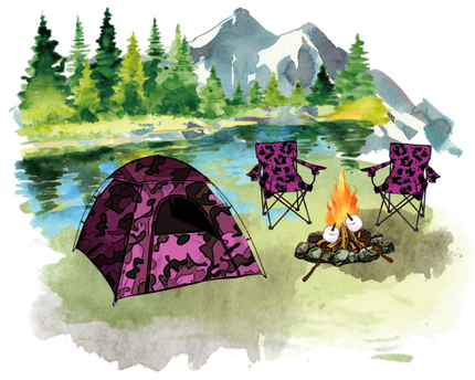(228-07-1D) Tent Landscape