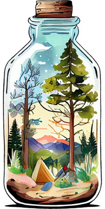 (228-07-1I) Bottle Landscape