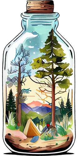 (228-07-1I) Bottle Landscape
